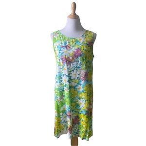 Jams World Daisy Patch Blue Jackie Dress Medium